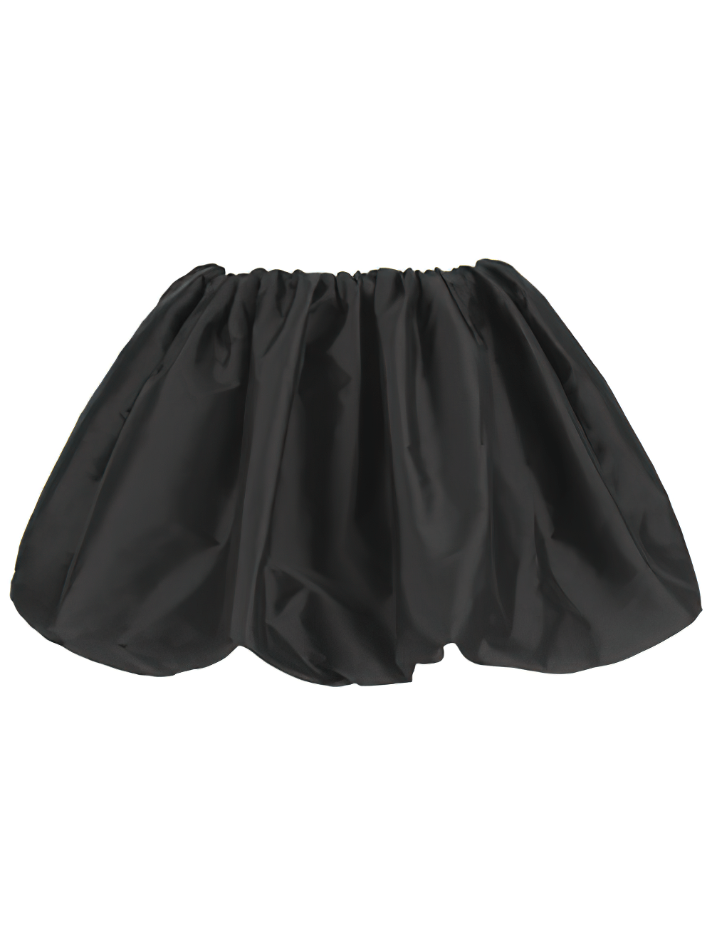 Bobbijo Black Bubble Mini Skirt for Gothic and Party Style, voluminous black bubble hem for edgy outfits.