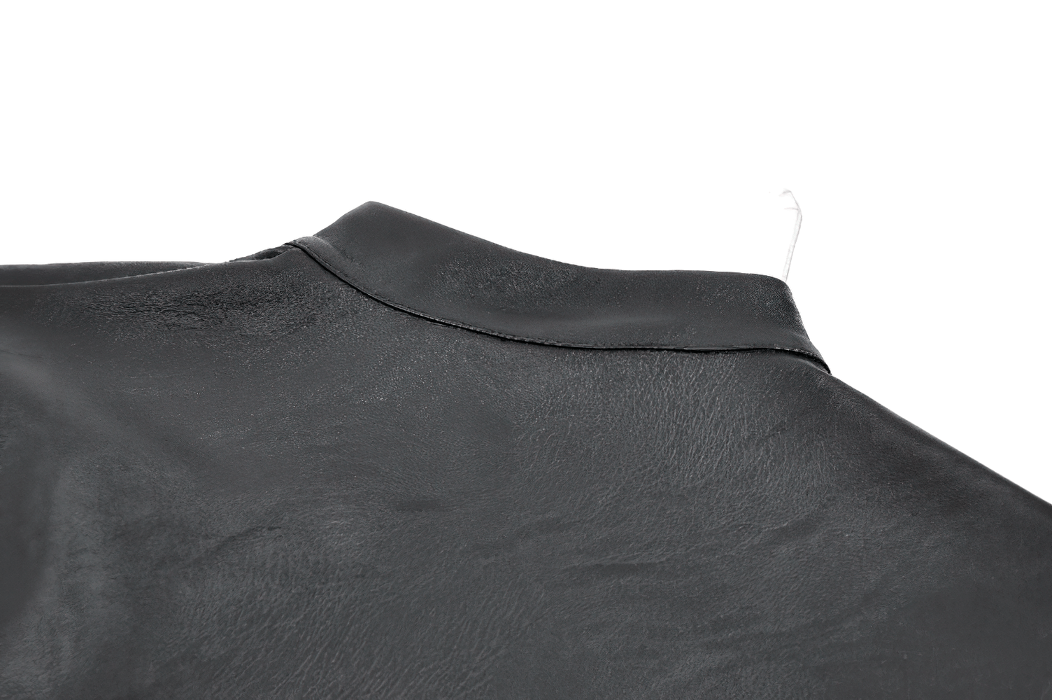 Bold Cropped Cape with Buckles and Long Sleeves collar detail