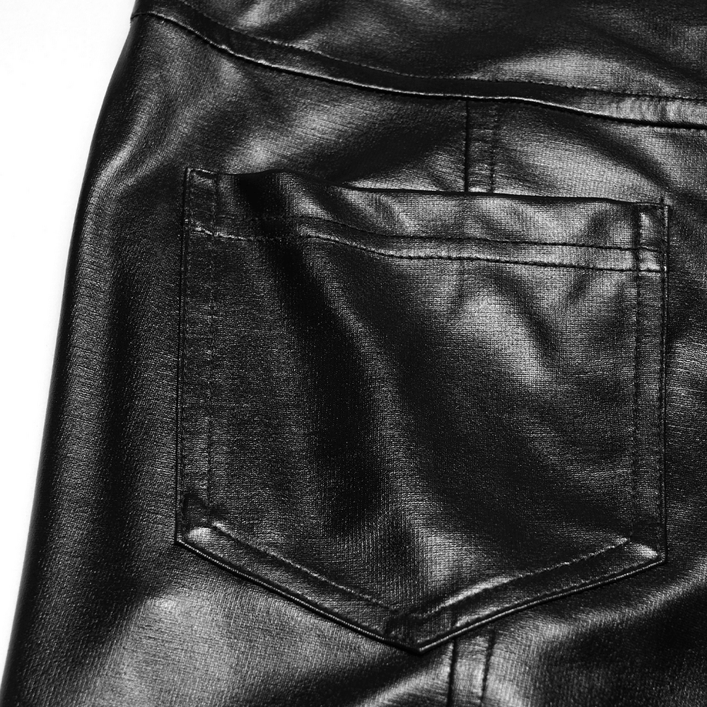 Bold Women's Leggings with Metal Detailing and Pockets close-up of back pocket detail