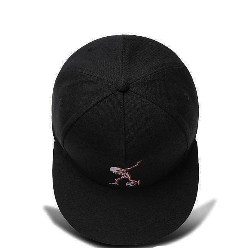 Brand Cotton Baseball Cap with Embroidery Skull / Cool Adjustable Black Sports Hats - HARD'N'HEAVY