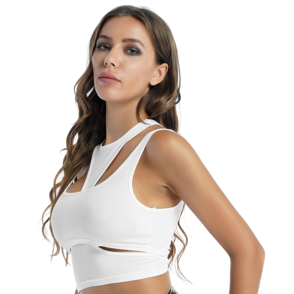 Casual Fitness Sleeveless Tank Top / Women's Hollow Out Fashion Top - HARD'N'HEAVY