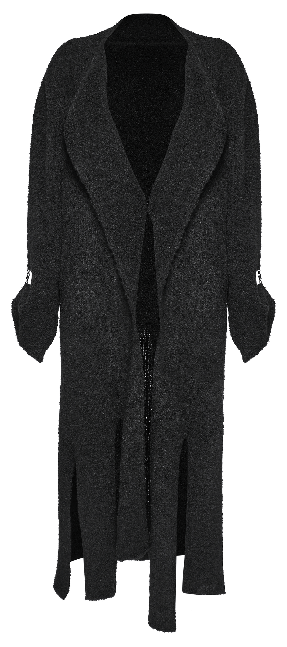 Chic Asymmetric Wool-Blend Long Cardigan - Must-Have - HARD'N'HEAVY