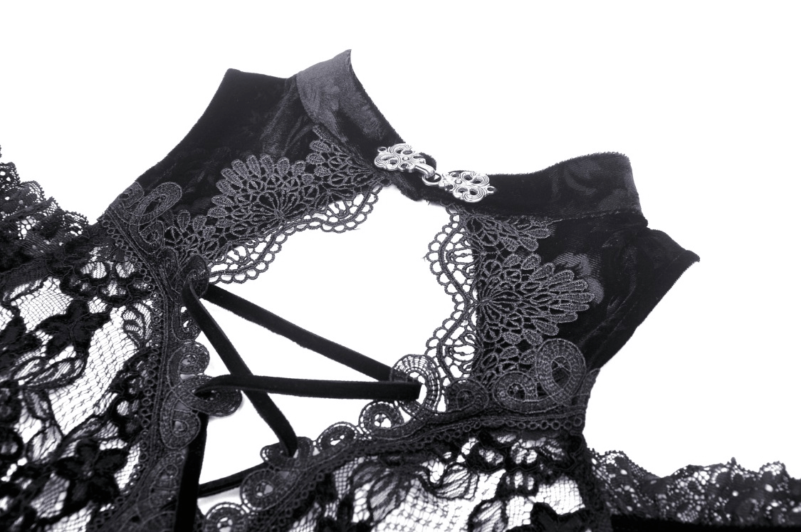 Chic Lace Off-the-Shoulder Top with Intricate Patterns