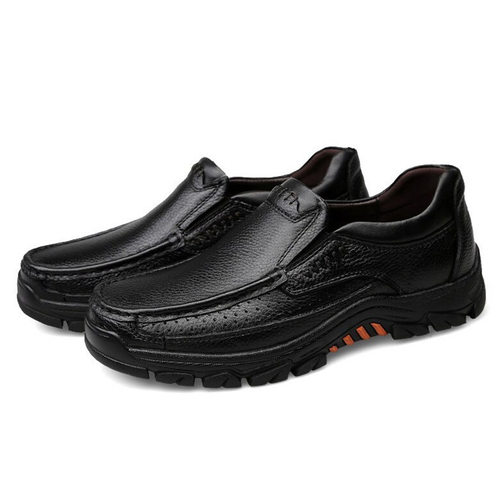 Mocasines clásicos de cuero genuino para hombre/zapatos masculinos casuales/calzado de estilo alternativo