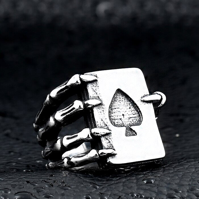 Claw Spade Stainless Steel Ring / Titanium Steel Fashion Jewelry in Rock Style - HARD'N'HEAVY