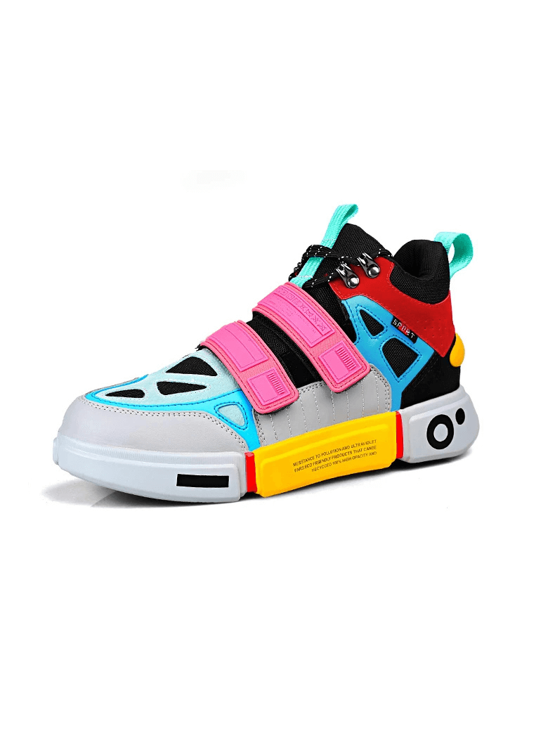 CLEARANCE of Color Block Strap Sneakers with Chunky Sole - EU