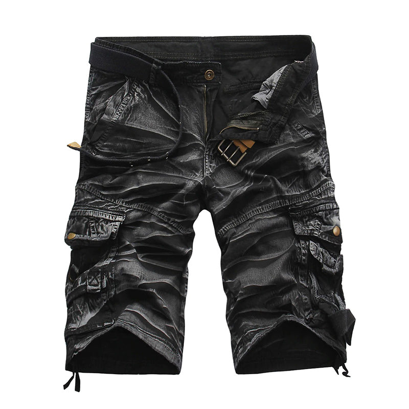 Cool Cargo Rock Style Shorts / Alternative Fashion Cropped Pants / Rave outfits for Men - HARD'N'HEAVY