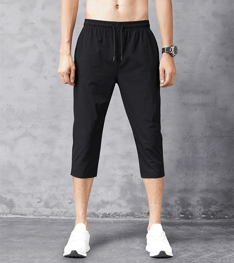 Cool Men's Grunge Style Shorts / Nylon Men Shorts / Long Shorts For Men With Elastic Waist - HARD'N'HEAVY
