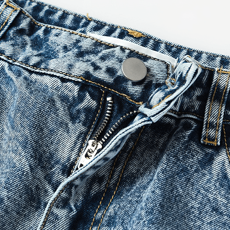 Cool Women's Denim Mini Shorts / Fashion High Waist Ruffle Shorts - HARD'N'HEAVY