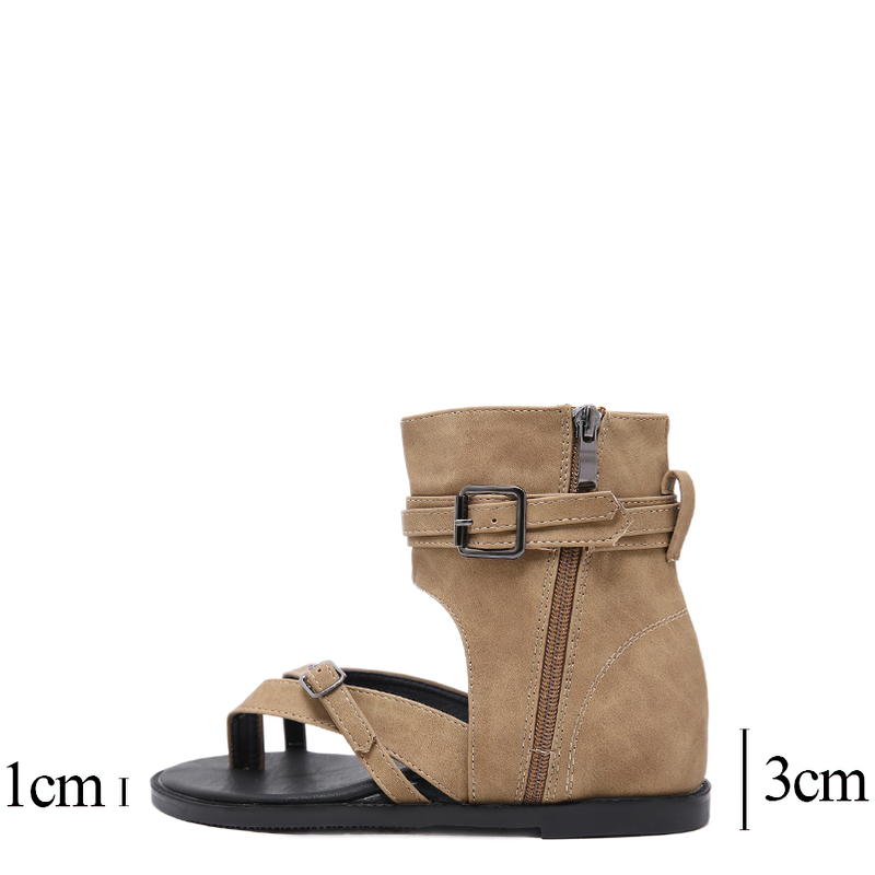 Cool Women's Open Toe Platform Sandals / Gothic Style Wedges Shoes - HARD'N'HEAVY