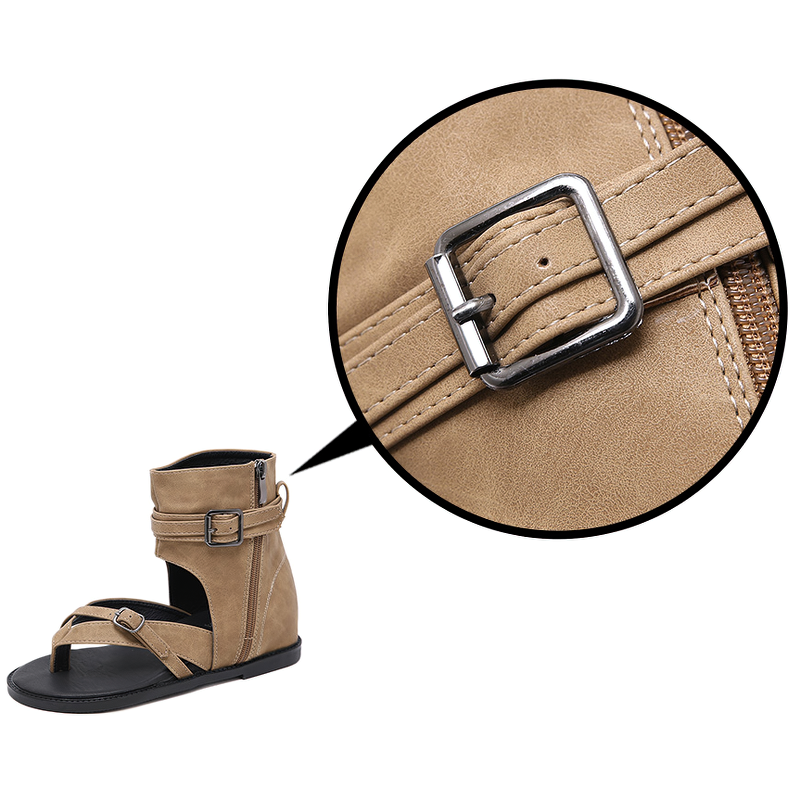 Cool Women's Open Toe Platform Sandals / Gothic Style Wedges Shoes - HARD'N'HEAVY