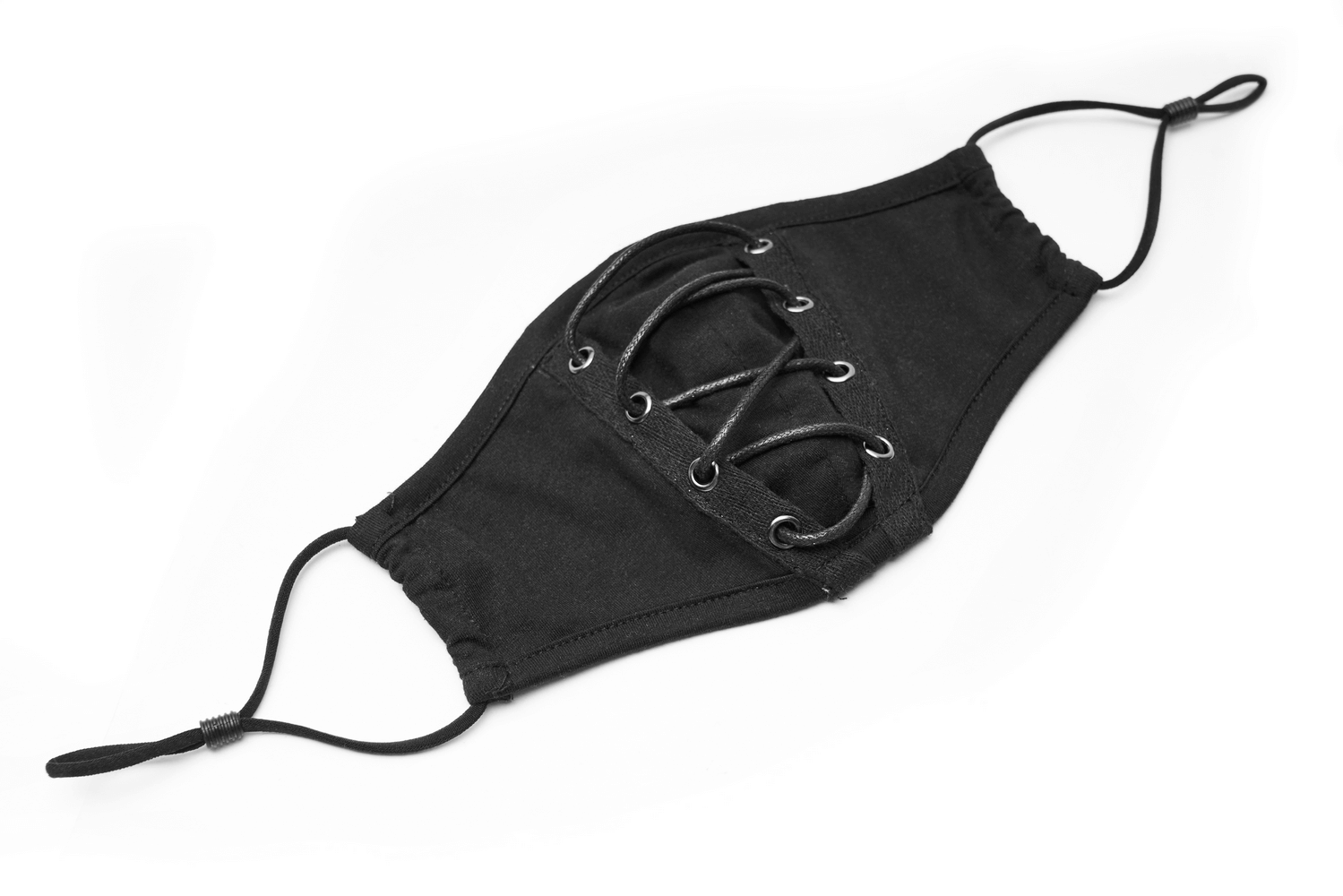 Cotton Punk Mask with Adjustable Strapping and Mesh Lining