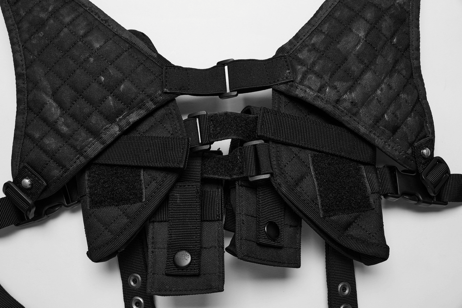 Cyberpunk Adjustable Harness with Detachable Bags