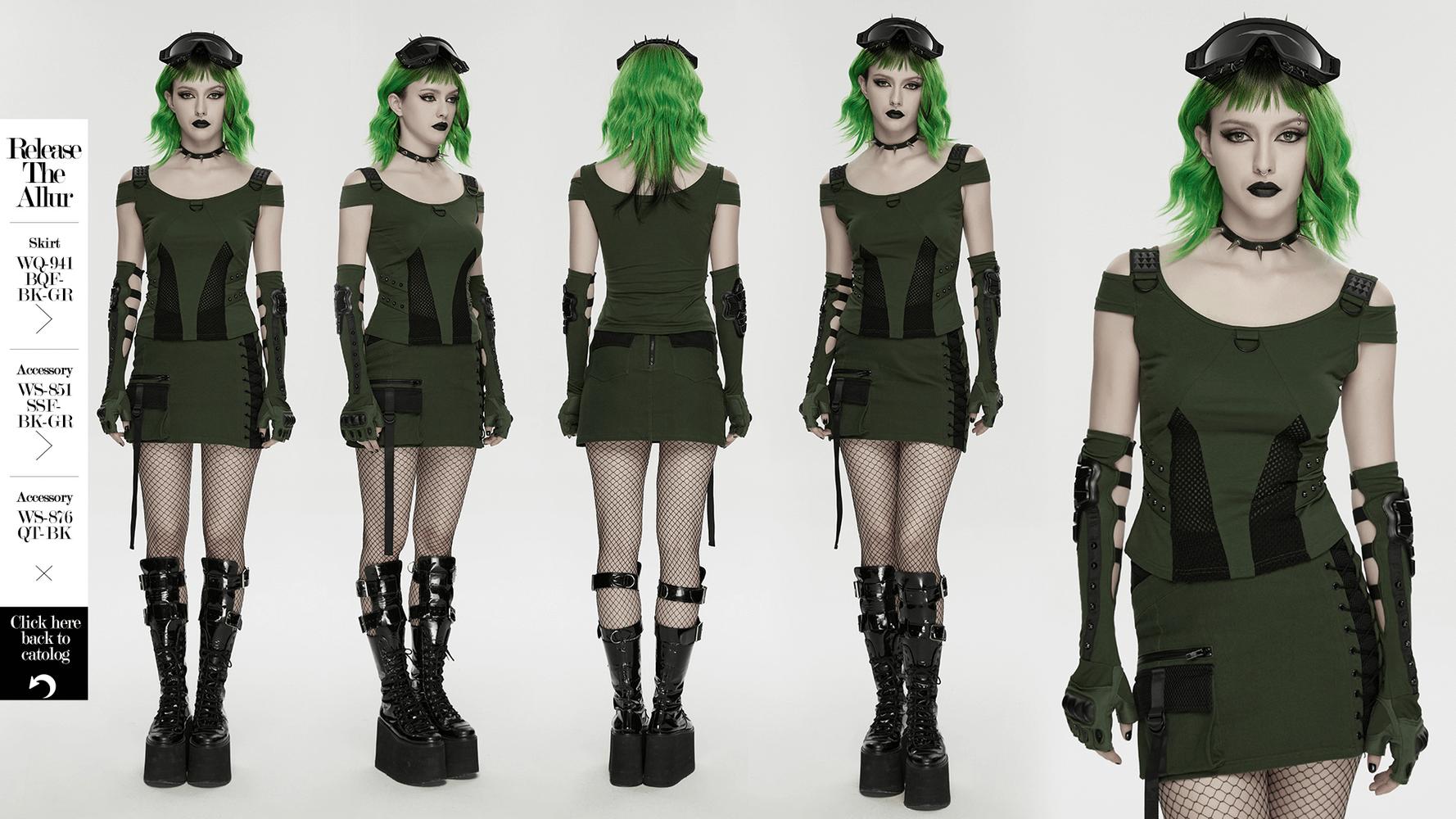 Cyberpunk T-shirt with Mesh Detailing and Rivets Loops showcasing bold style and edgy design.