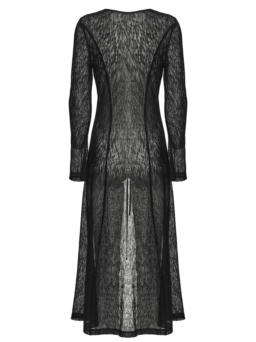 Daily Sun Protection Cape with Sheer Gothic Drape, black sheer knit long cape with side drawstrings at the back.