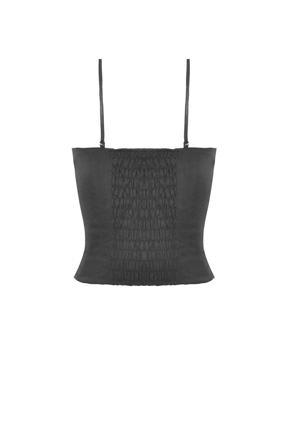 Edgy black lace-up bustier corset top with intricate lace trim and ribbon detailing.