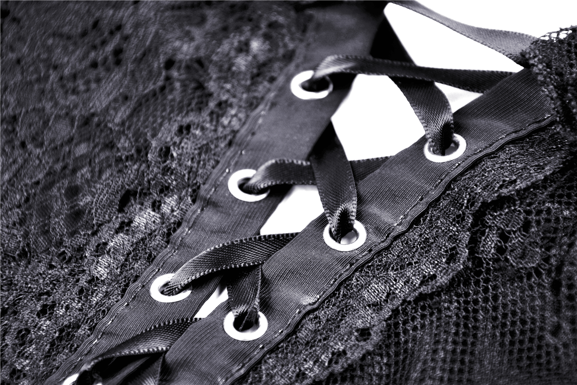 Dark Pentagram Lace Off-the-Shoulder Dress for Women