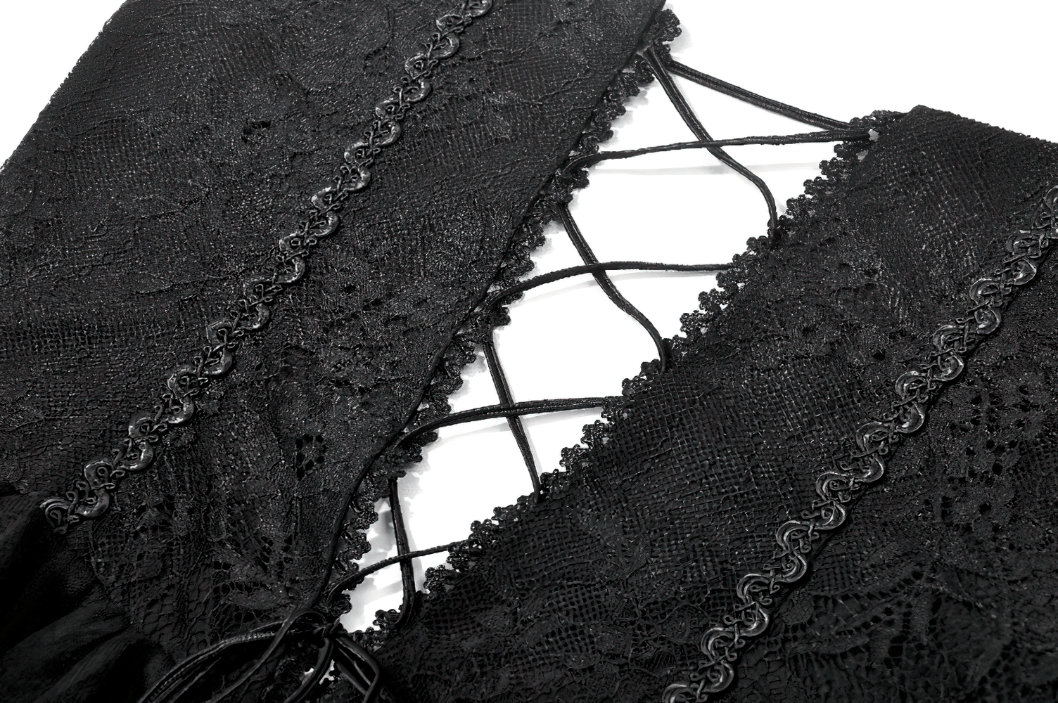 Dark Romantic Mesh Dress with Lace Up Back and Cami Straps
