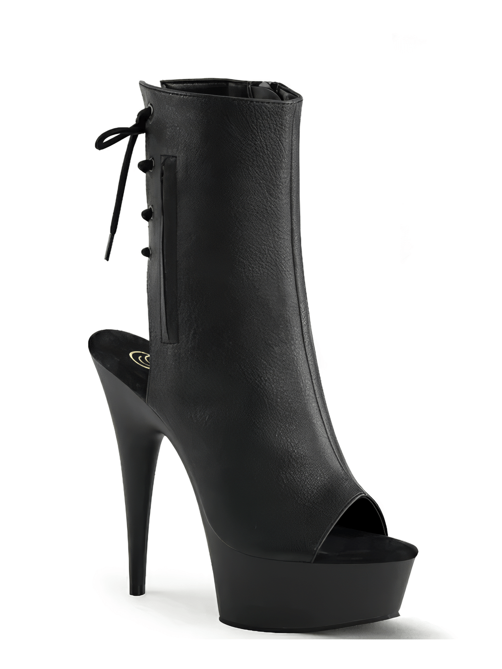 PLEASER Daring Lace-up Back Heels Shoes with Hidden Pocket