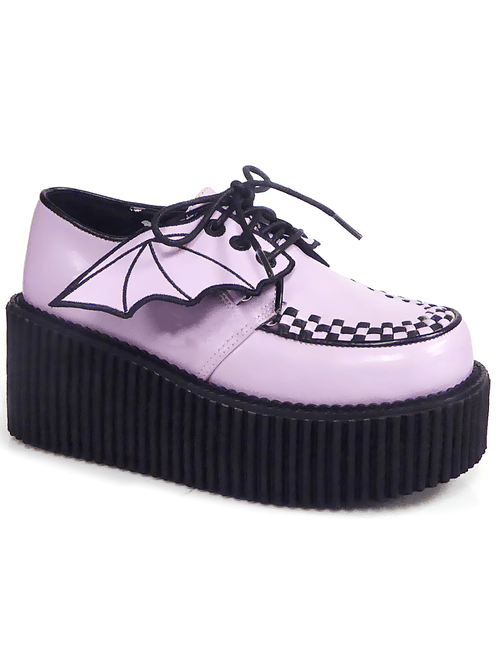 DEMONIA Gothic Platform Creepers with Detachable Bat Wings