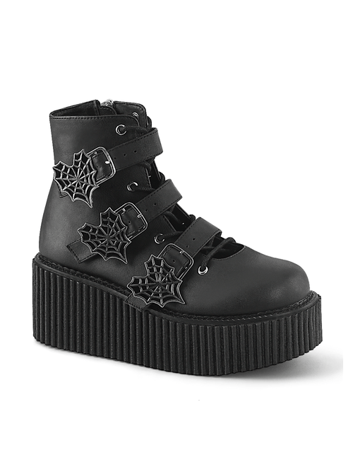 DEMONIA Spider-Plateau-Stiefeletten im Gothic-Stil
