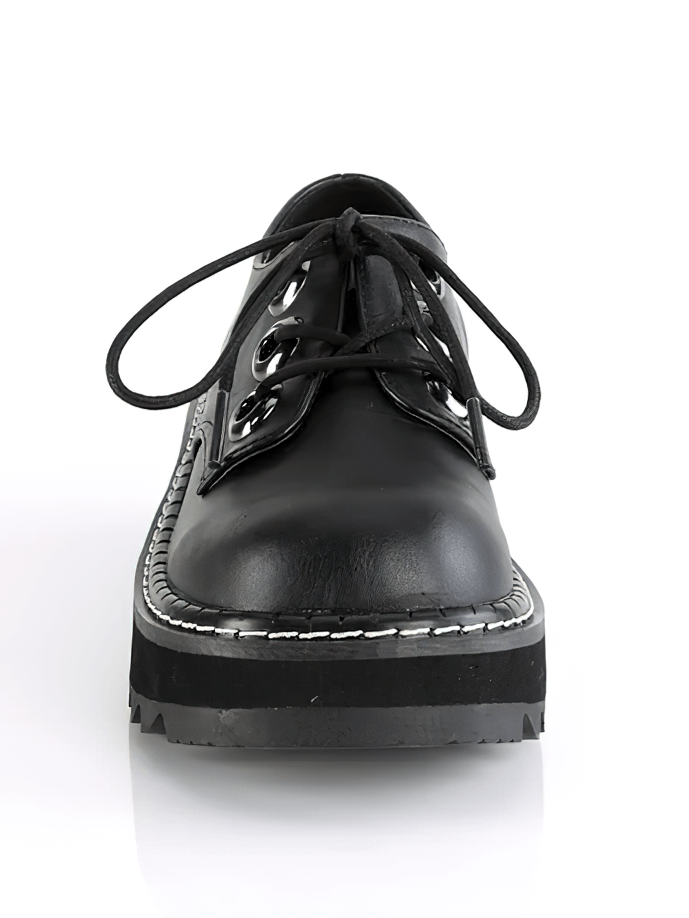 DEMONIA Grunge Style Vegan Leather Platform Derby Shoes