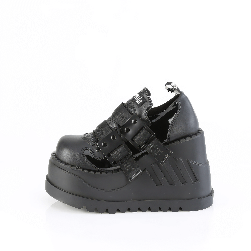 DEMONIA Platform Lace-Up Shoes with Metal Details