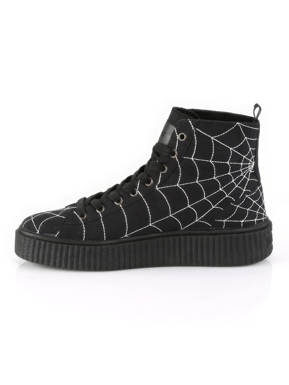 DEMONIA Spider Web High-Top Platform Sneakers