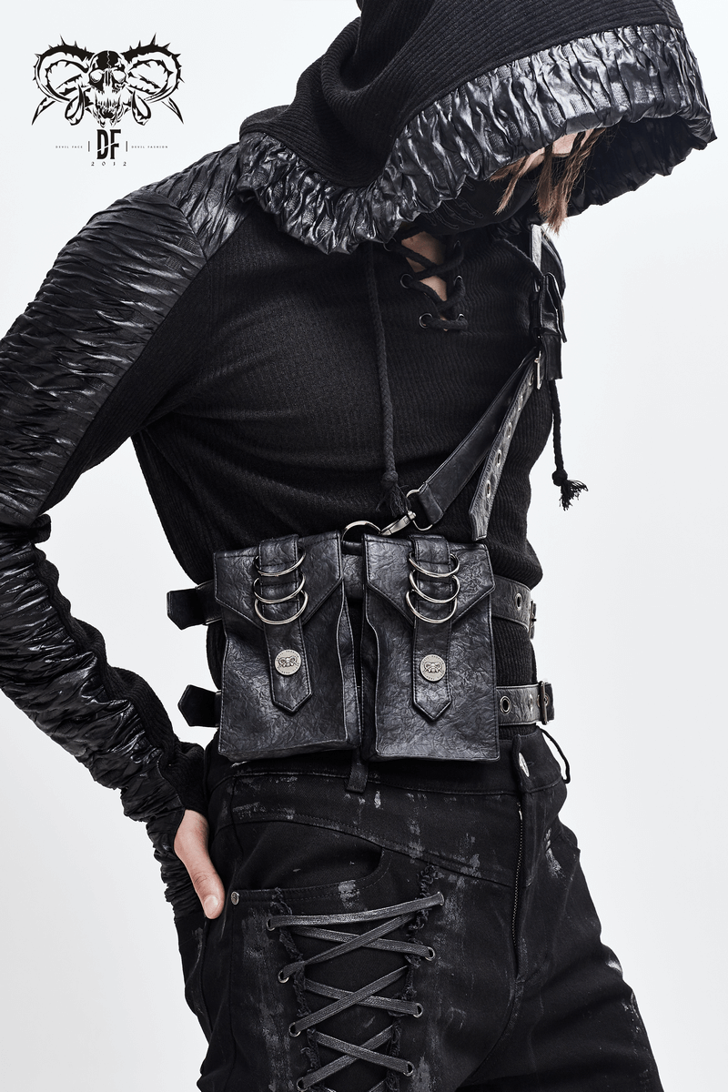 Dieselpunk Shoulder Bags with Straps / Adjustable Waist Belts Bag