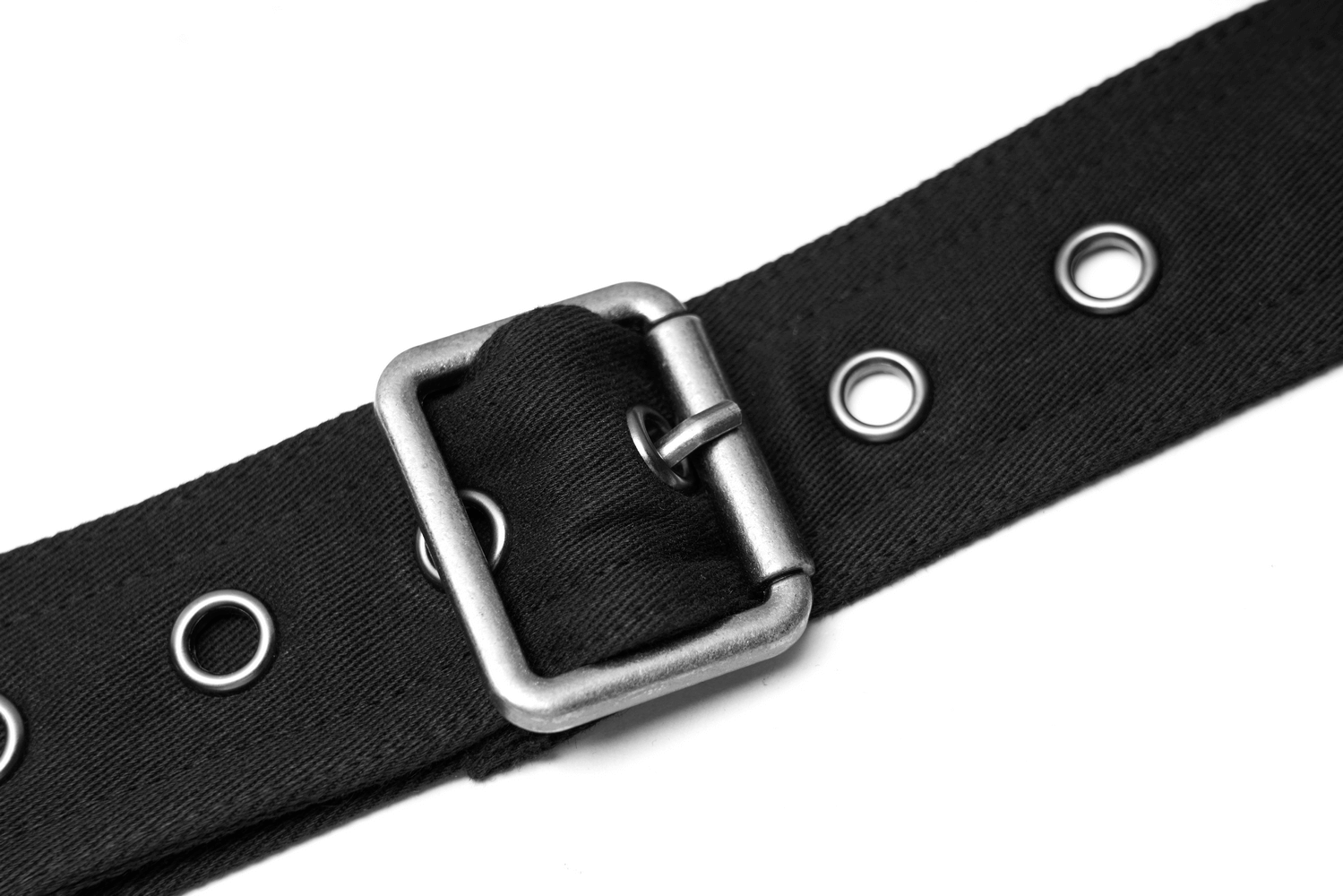 Edgy Gothic Black Detachable Strap Waist Belt