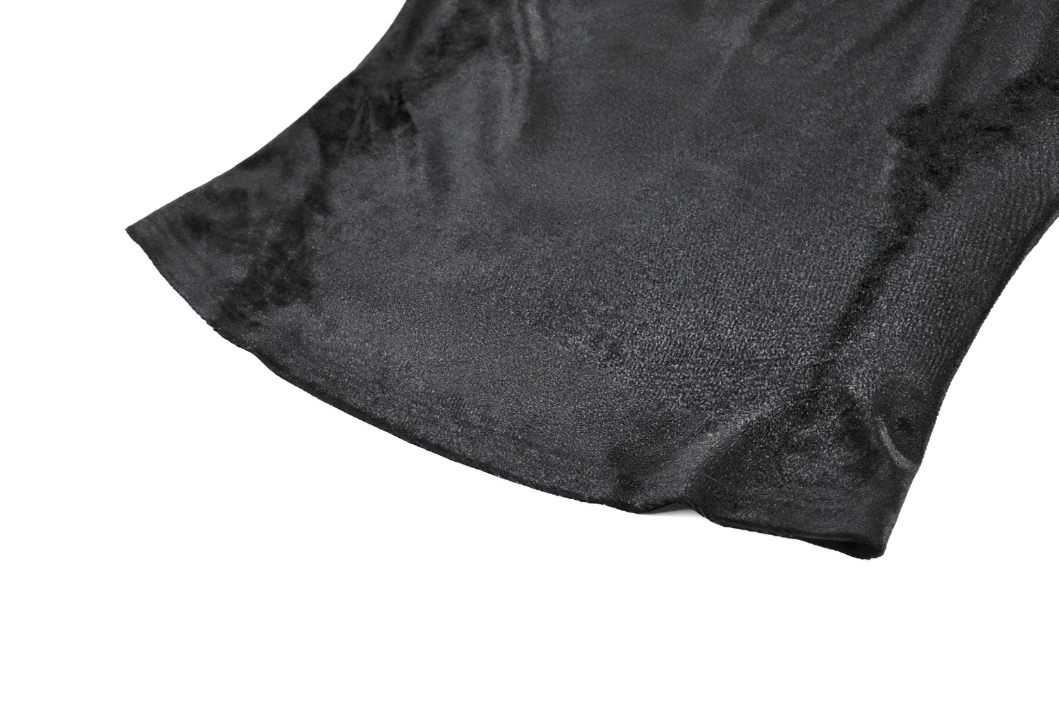 Edgy Lace Off-Shoulder Gothic Top with Dramatic Sleeves fabric texture in luxurious black material.