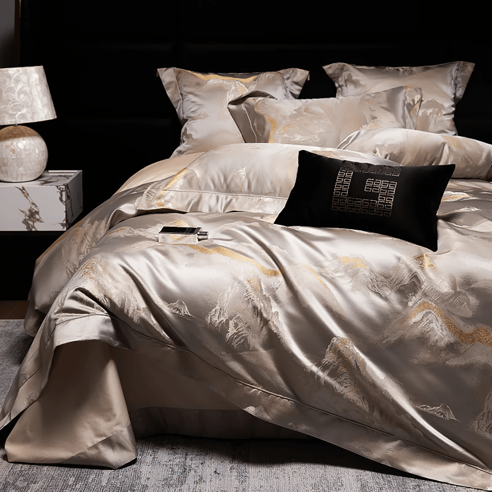 Egyptian Cotton Mountain Jacquard Bedding Set