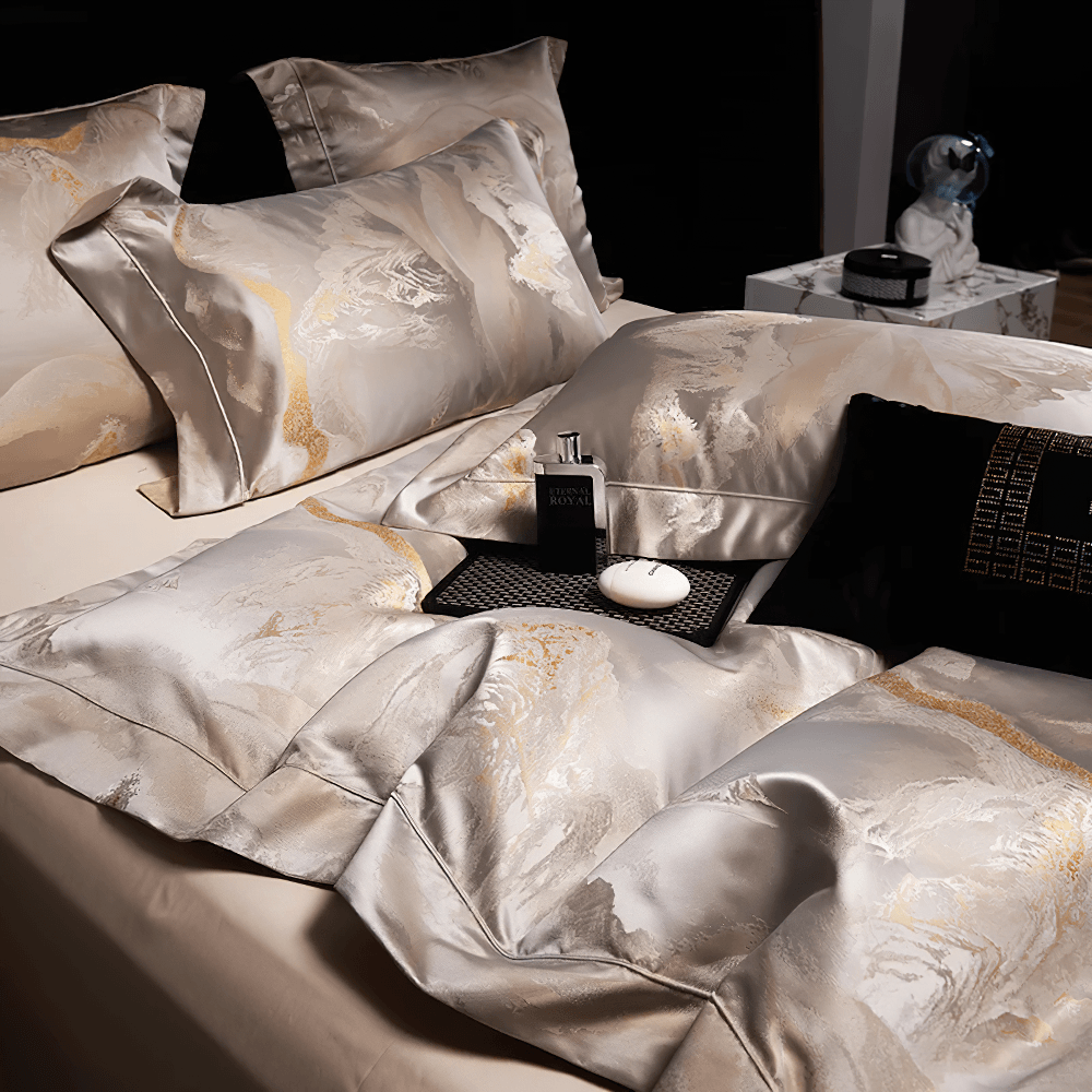 Egyptian Cotton Mountain Jacquard Bedding Set
