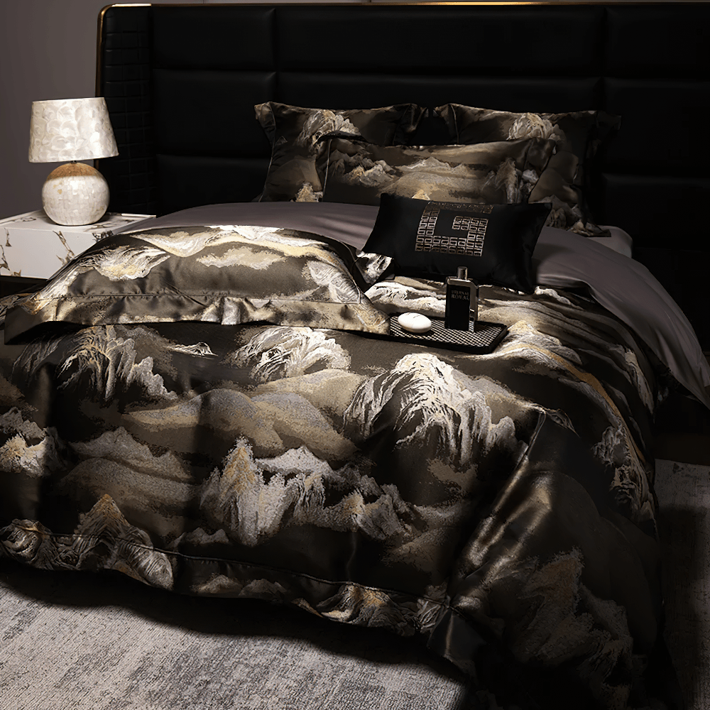Egyptian Cotton Mountain Jacquard Bedding Set