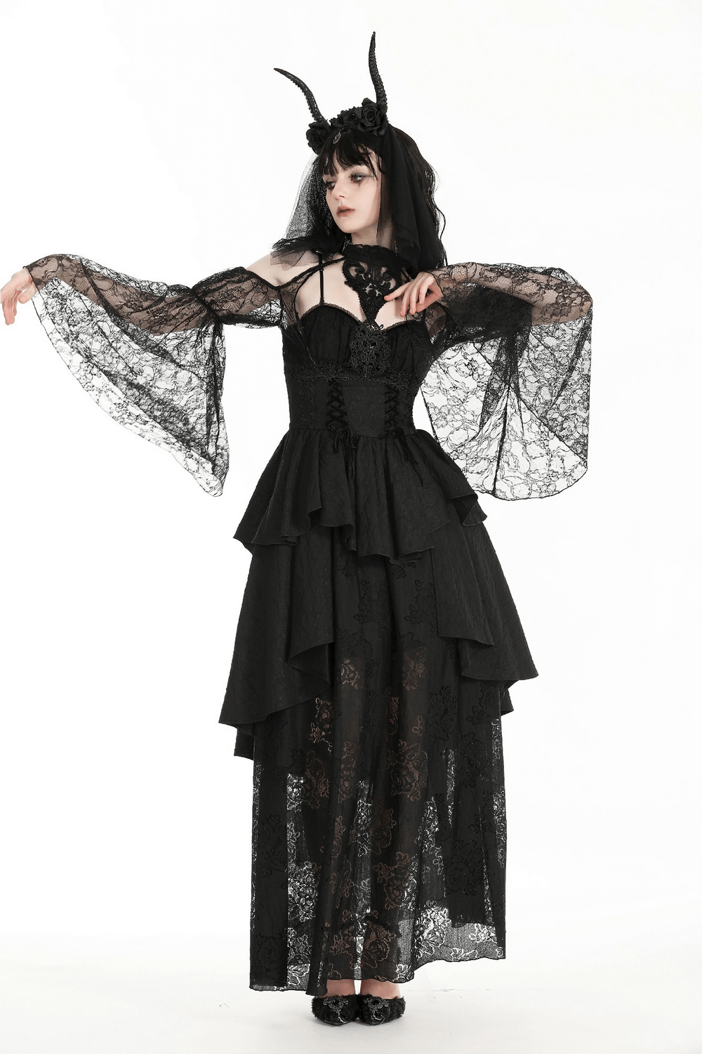 Elegant Black Lace Bolero Shrug for Evening Wear