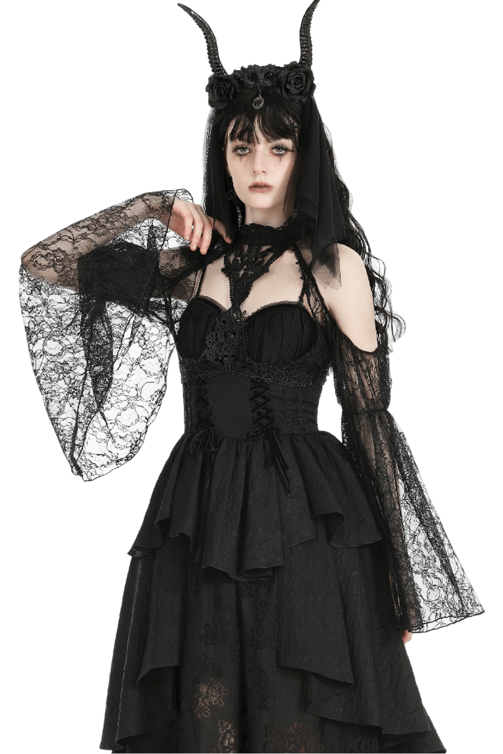 Elegant Black Lace Bolero Shrug for Evening Wear