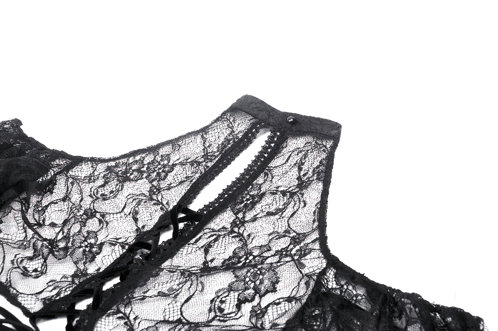 Elegant black lace bolero shrug showing intricate lace detailing and stylish design for evening wear.