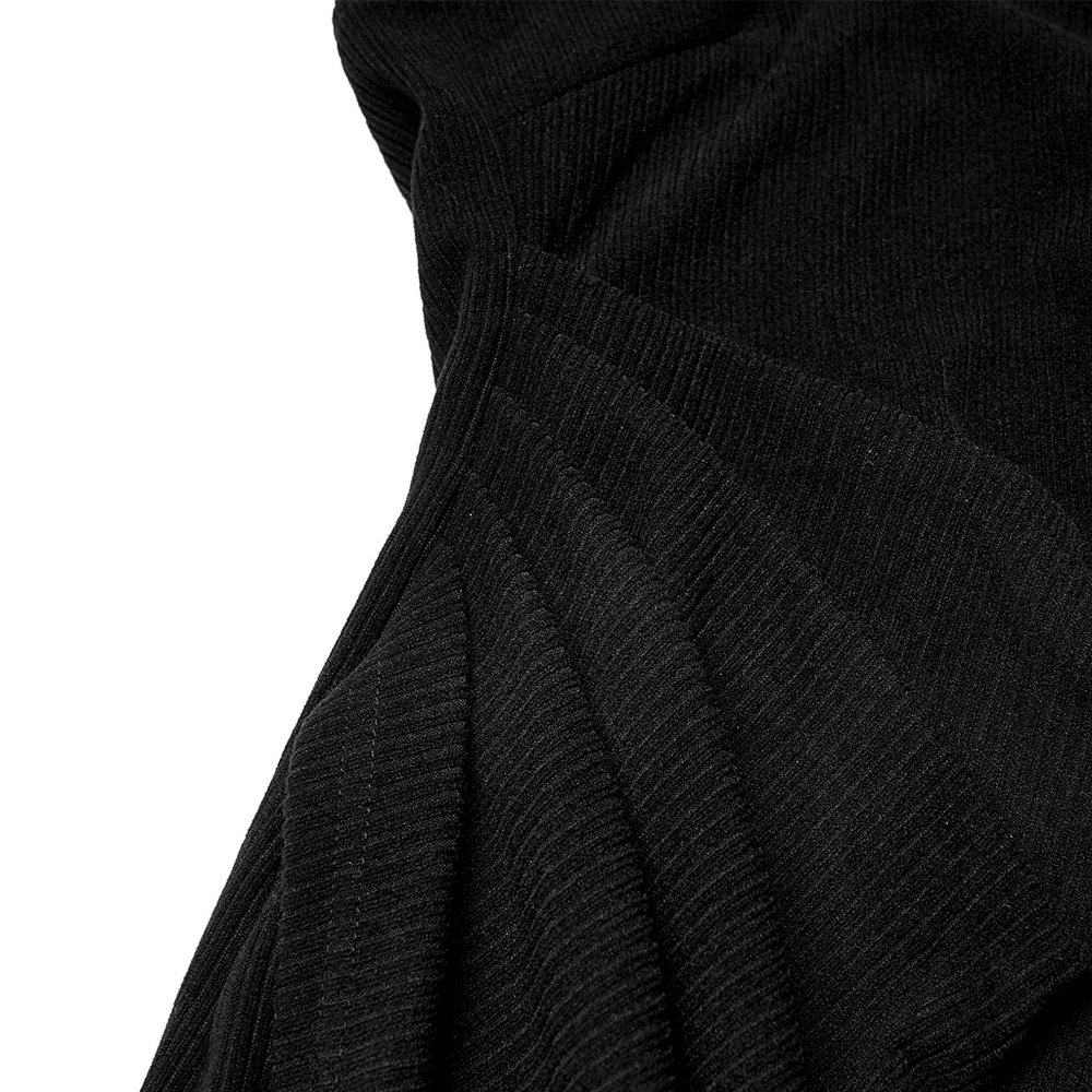 Elegant Bodycon Midi Dress with Choker Detail - HARD'N'HEAVY