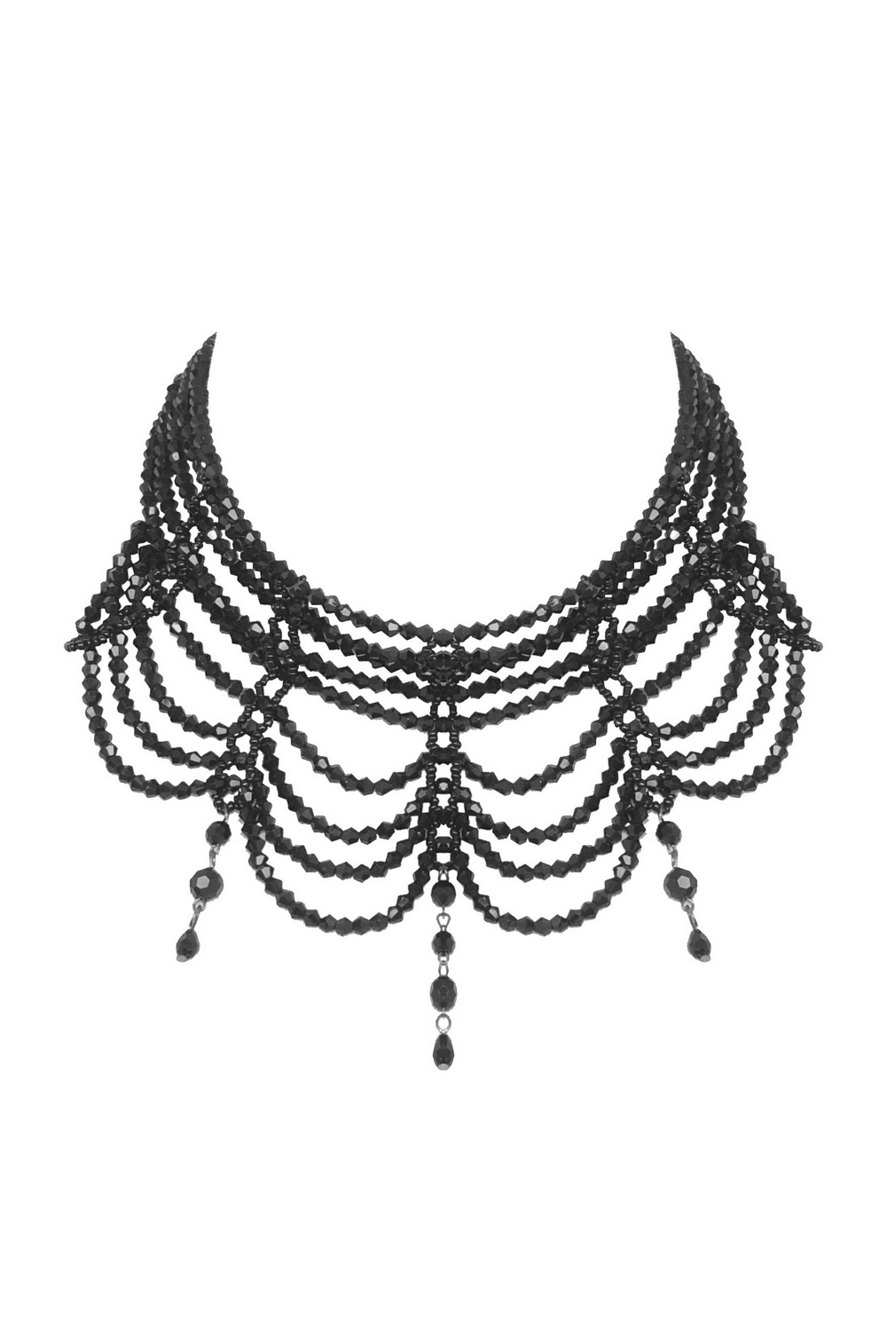 Elegant Glass Beaded Necklace for Evening Glam