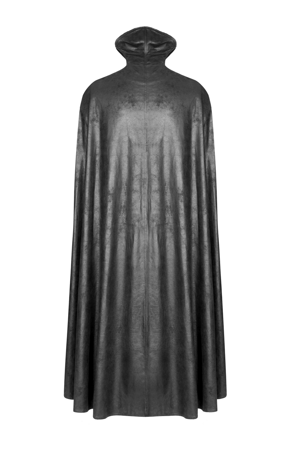 Elegant Gothic Velvet Cloak Coat with Embossed Detail - HARD'N'HEAVY