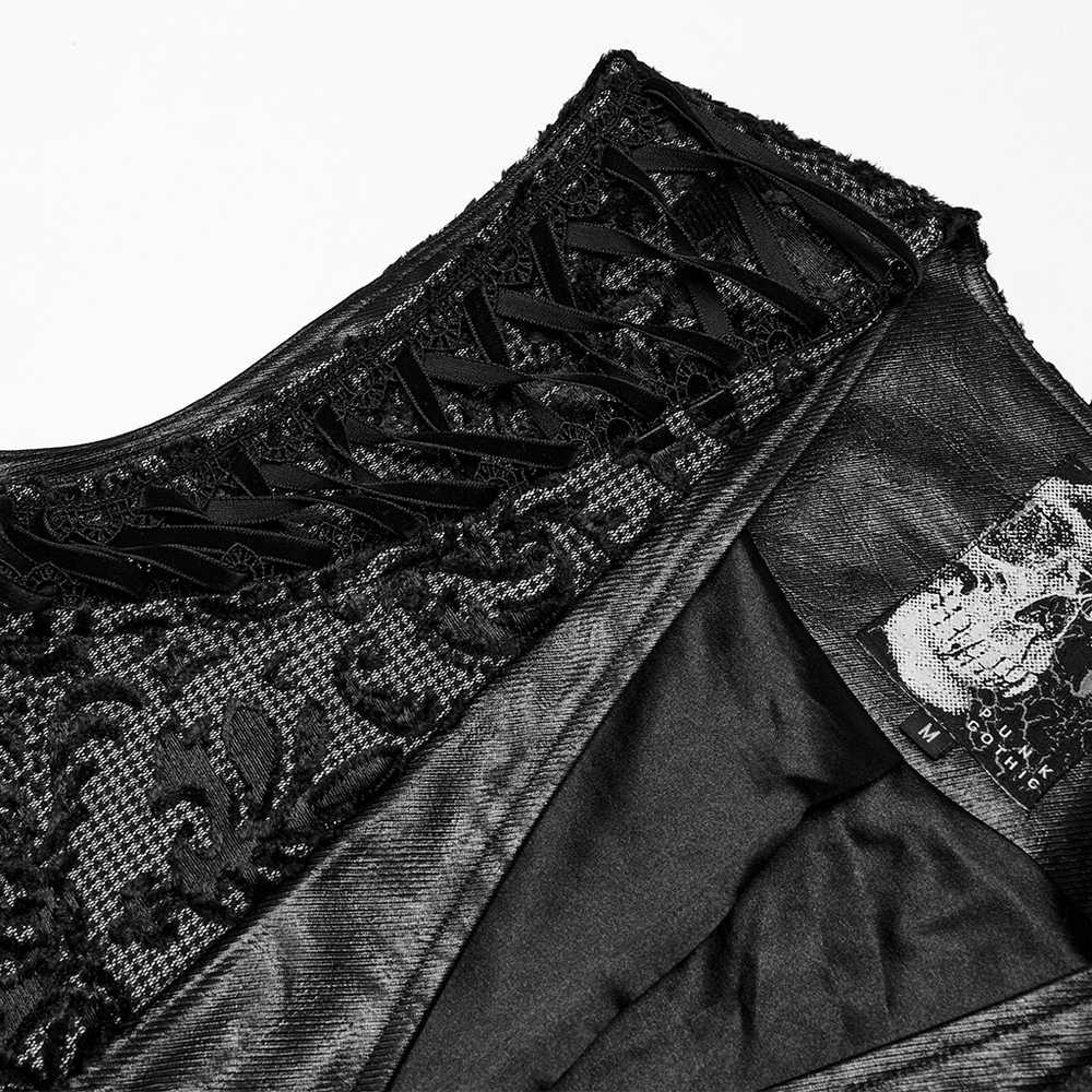 Close-up of the Elegant Men's Gothic Embroidered Brocade Waistcoat showcasing ornate palace embroidery and intricate design.