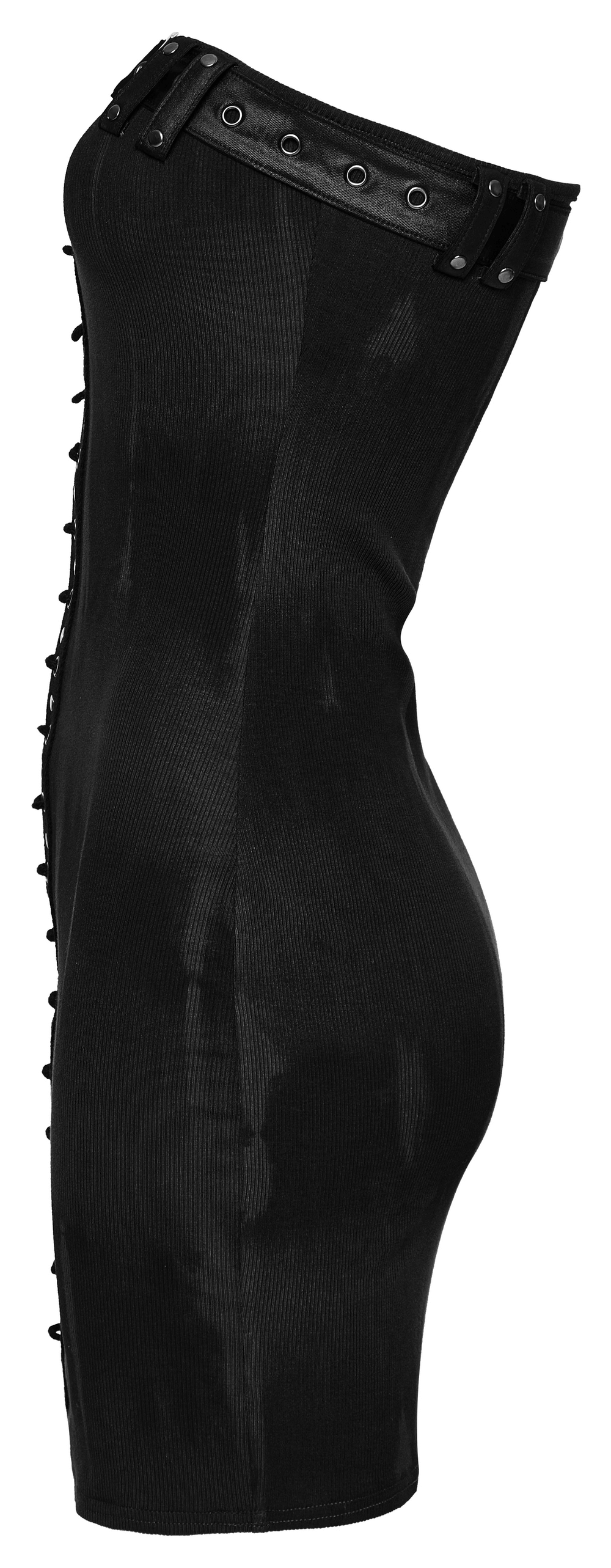 Elegant Ribbed Tie-Dye Tube Dress with Drawstring Elegant Ribbed Tie-Dye Tube Dress with Drawstring