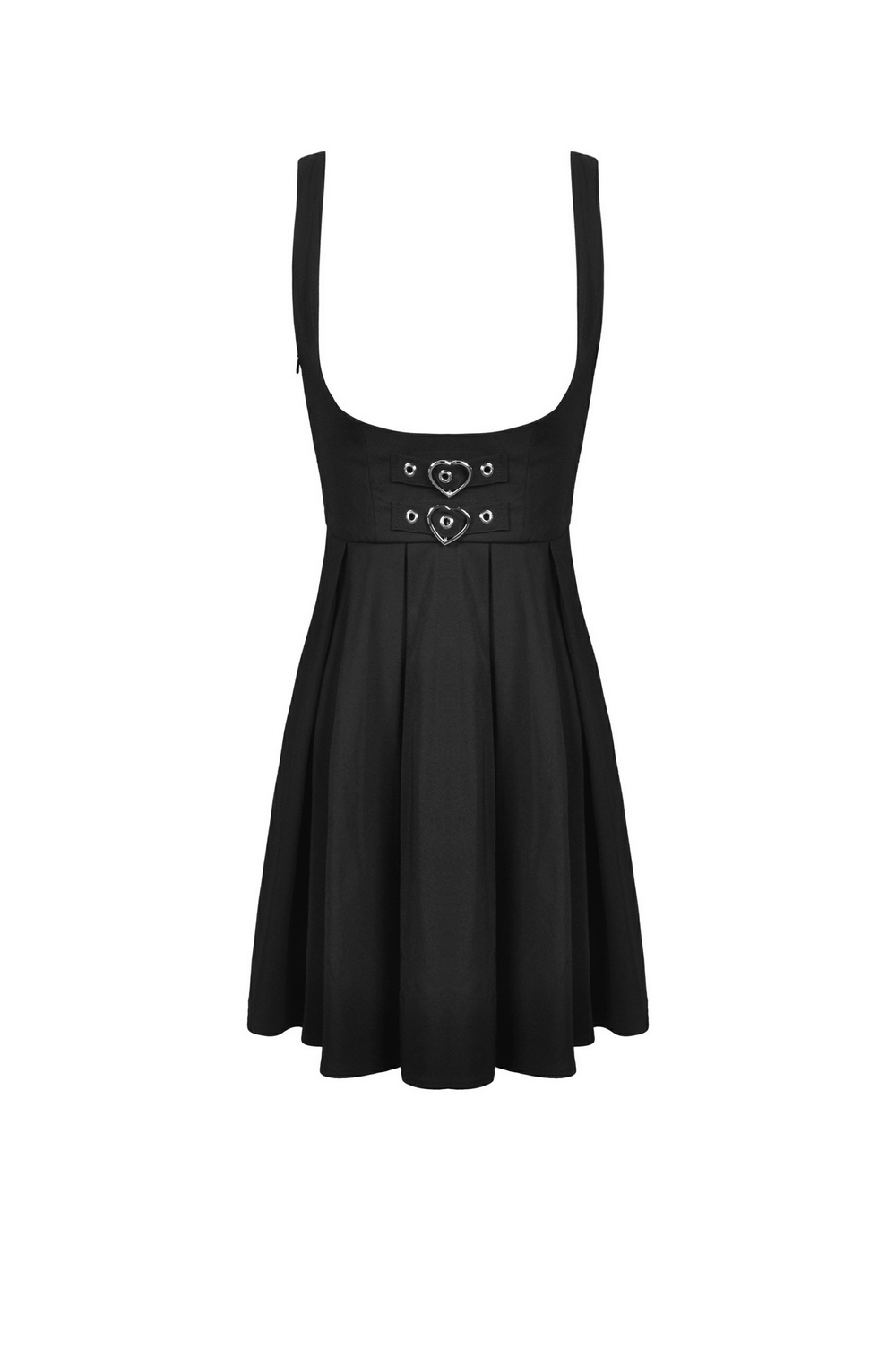 Elegant black dress with unique belt detail, perfect for chic evening wear and special occasions.