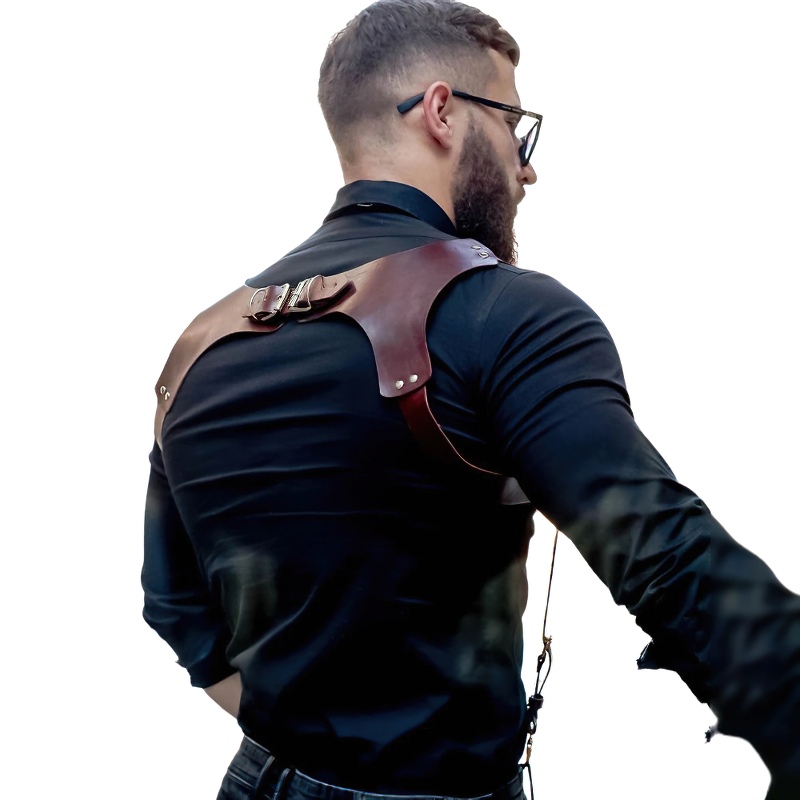 Erotic Gothic Body Harness For Men / Male Fetish Suspenders / Accessories For BDSM - HARD'N'HEAVY