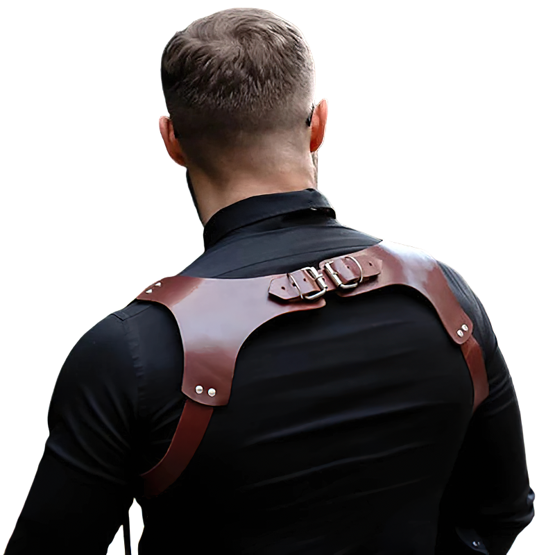 Erotic Gothic Body Harness For Men / Male Fetish Suspenders / Accessories For BDSM - HARD'N'HEAVY