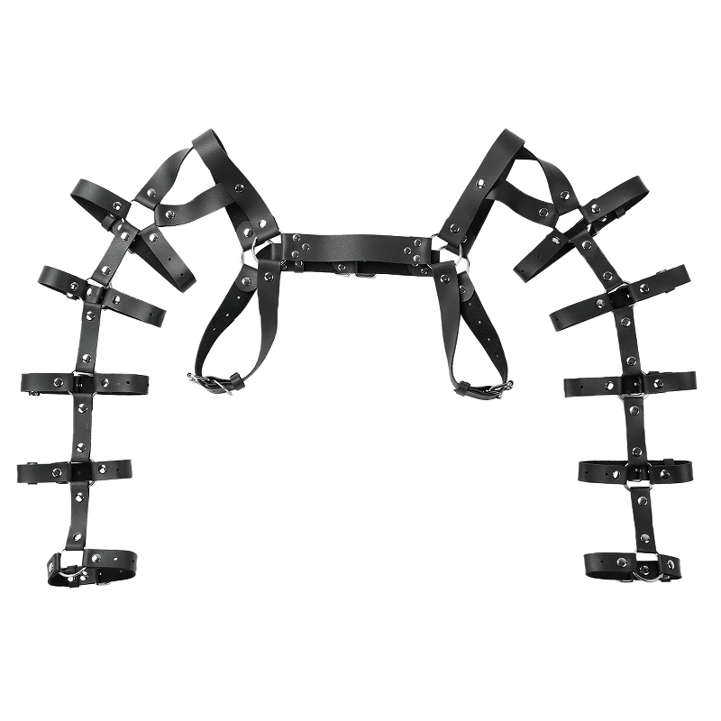 Erotic Leather Chest Harness for Muscle Men / Cool Adjustable Belts Body Harness - HARD'N'HEAVY