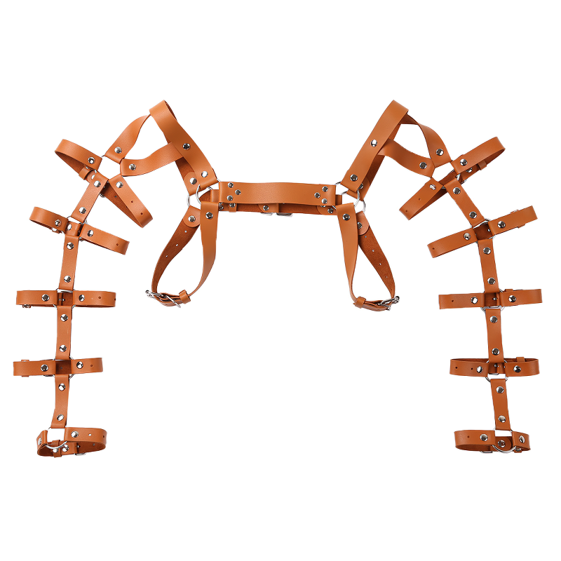 Erotic Leather Chest Harness for Muscle Men / Cool Adjustable Belts Body Harness - HARD'N'HEAVY
