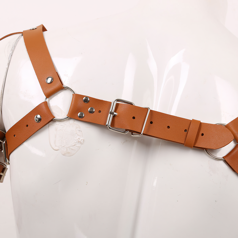 Erotic Leather Chest Harness for Muscle Men / Cool Adjustable Belts Body Harness - HARD'N'HEAVY