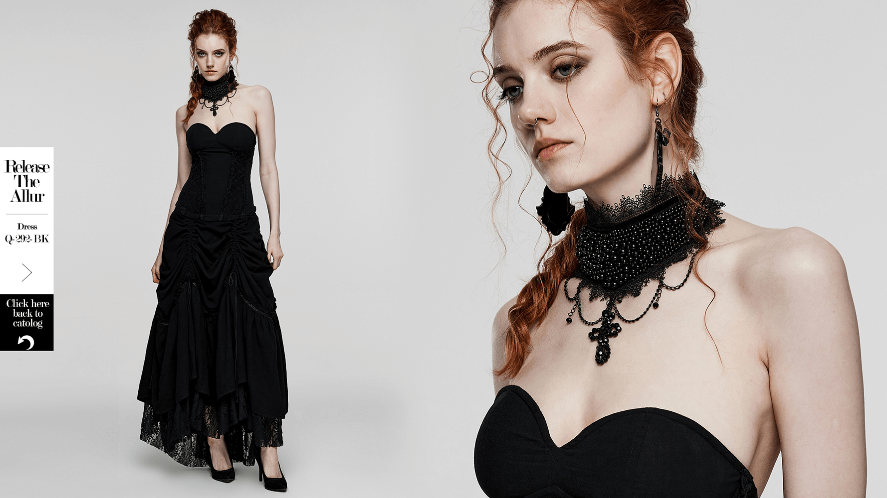 Exquisite Gothic Choker with Intricate Beadwork
