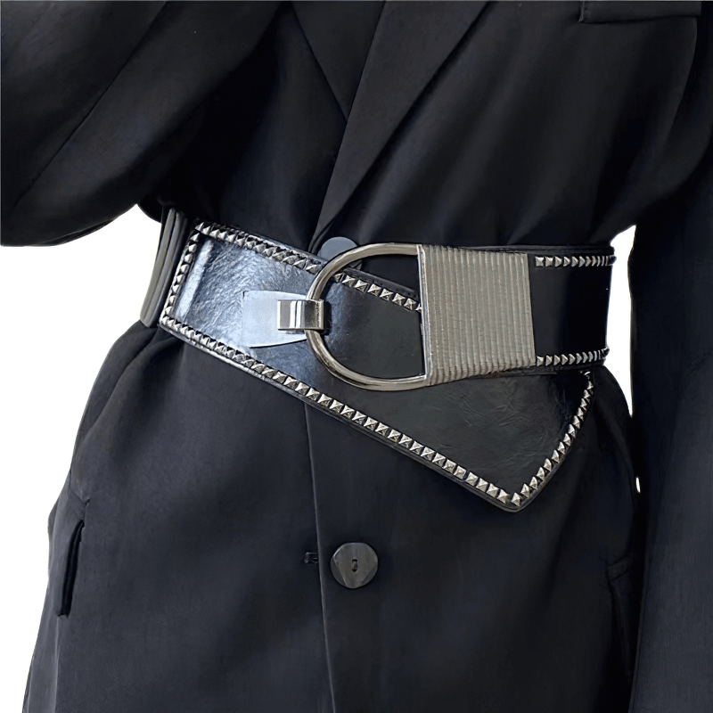Fashion Decorated Wide Elastic Belt / Vintage Pin Buckle Women's Belt - HARD'N'HEAVY